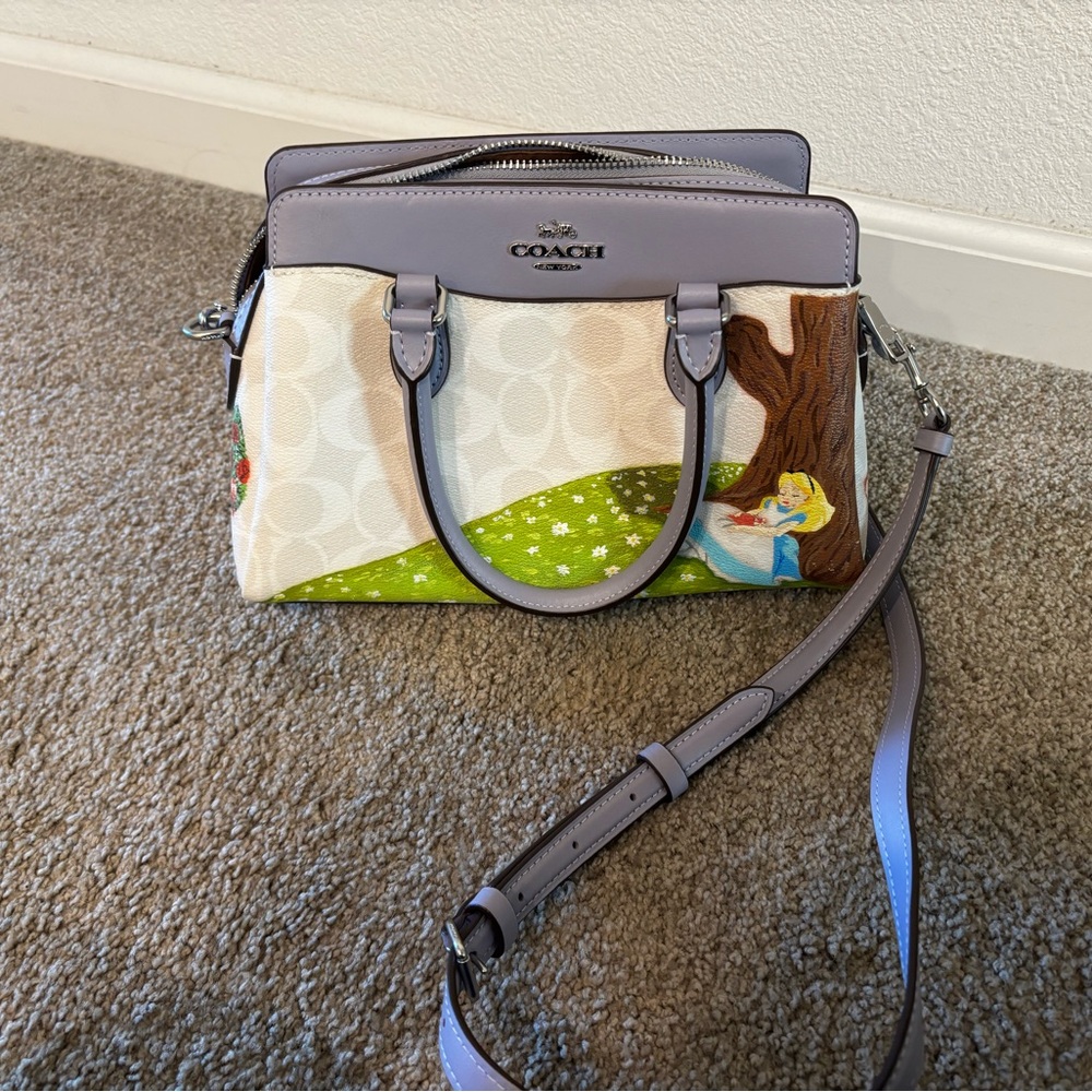 Coach Lavender and Multicolor Satchel
